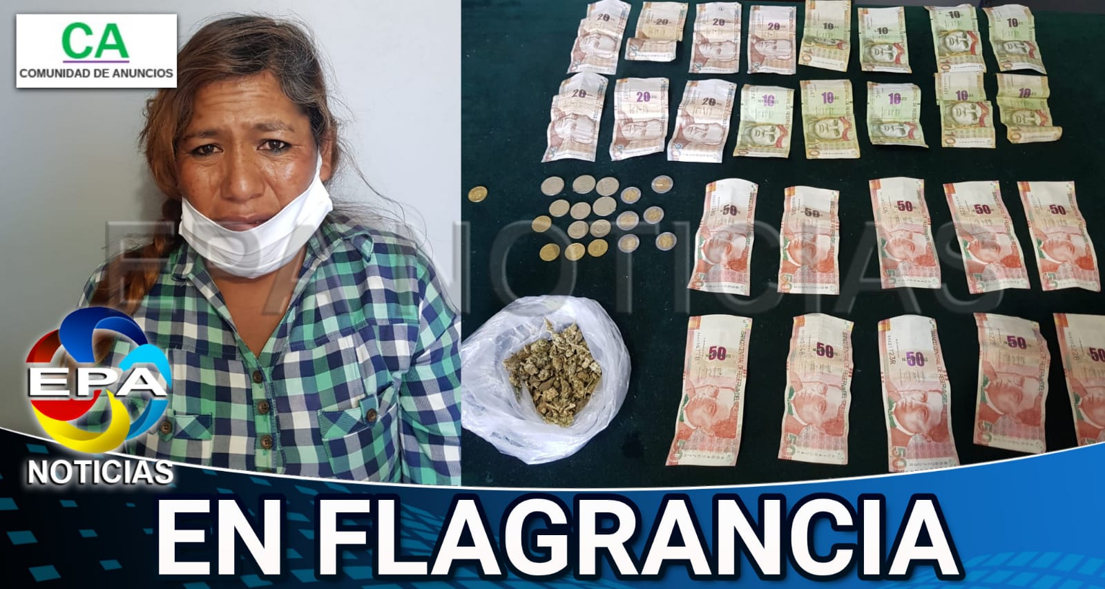Arequipa. Mujer cae por billetes falsos y droga
