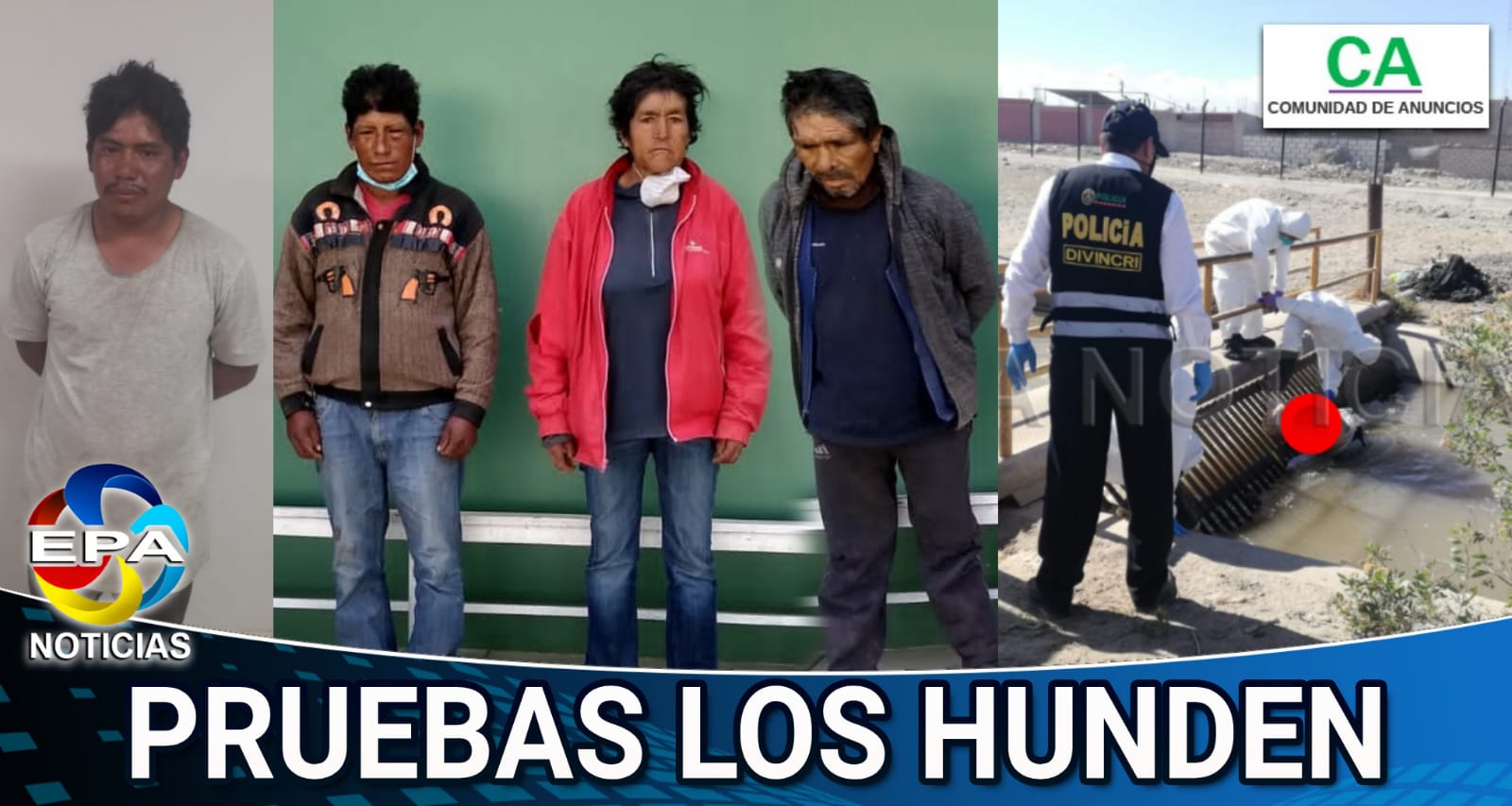 Arequipa. Cuatro implicados en muerte de obrero en la ciudad de Majes.