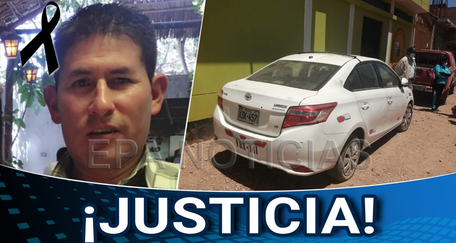 Arequipa. Asesinaron a taxista para robarle su auto que llevaron a Juliaca.
